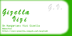 gizella vizi business card